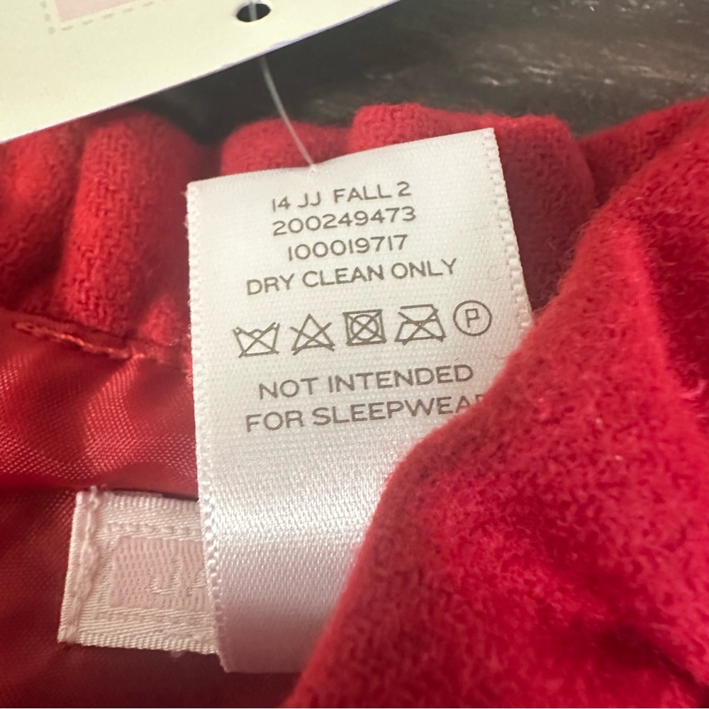Janie And Jack Belle Of The Ballet Dress Girl’s 4 Red Purple Wool Blend Pockets - Picture 11 of 11